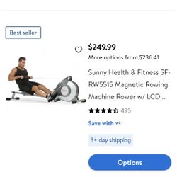 Sunny Health And Fitness Rowing Machine 