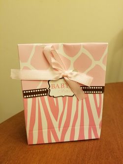 Baby Shower pink favor boxes
