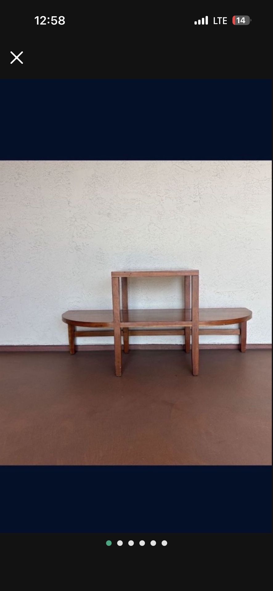 One Unique Solid Wood Coffee Table Or Book Case Display Bookcase