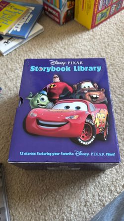 Disney Pixar Storybook library Toy Story, cars, Ratatouille, etc.