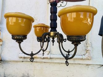 Vintage Lamp Chandler hanging lamp late 60’s early 70’s swag lamp