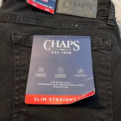 Mens Black Slim Straight Fit Jeans 