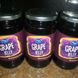 (3) 18 Oz Jars Of Grape Jelly! 04/2024