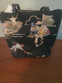 Baseball themed purse