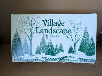 Department 56 Village Landscape 18 Piece Christmas Tree Set