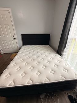 Queen size mattress, and headboard