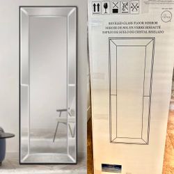 Beveled Glass Floor Mirror* Brand New In Box* Never Opened 