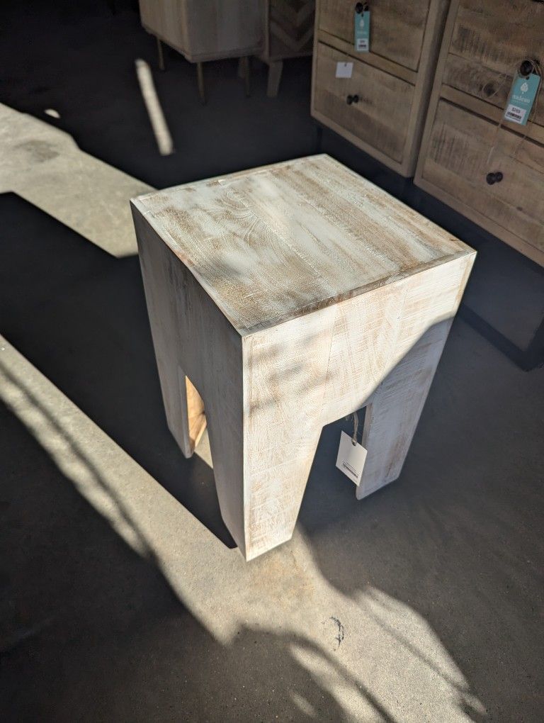 Mango Wood Narrow End Table
