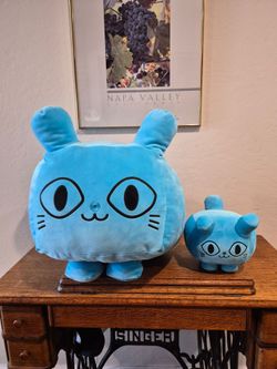 Pet Simulator X Titanic Blue Balloon Cat Plush with Mini Plush! No codes