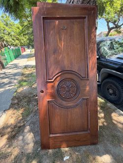 Solid wood door