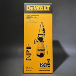 DEWALT 2 Gal. Manual Pump Sprayer, BRAND NEW for Lawn, Garden, Fertilizer & Outdoor Cleaning 190612