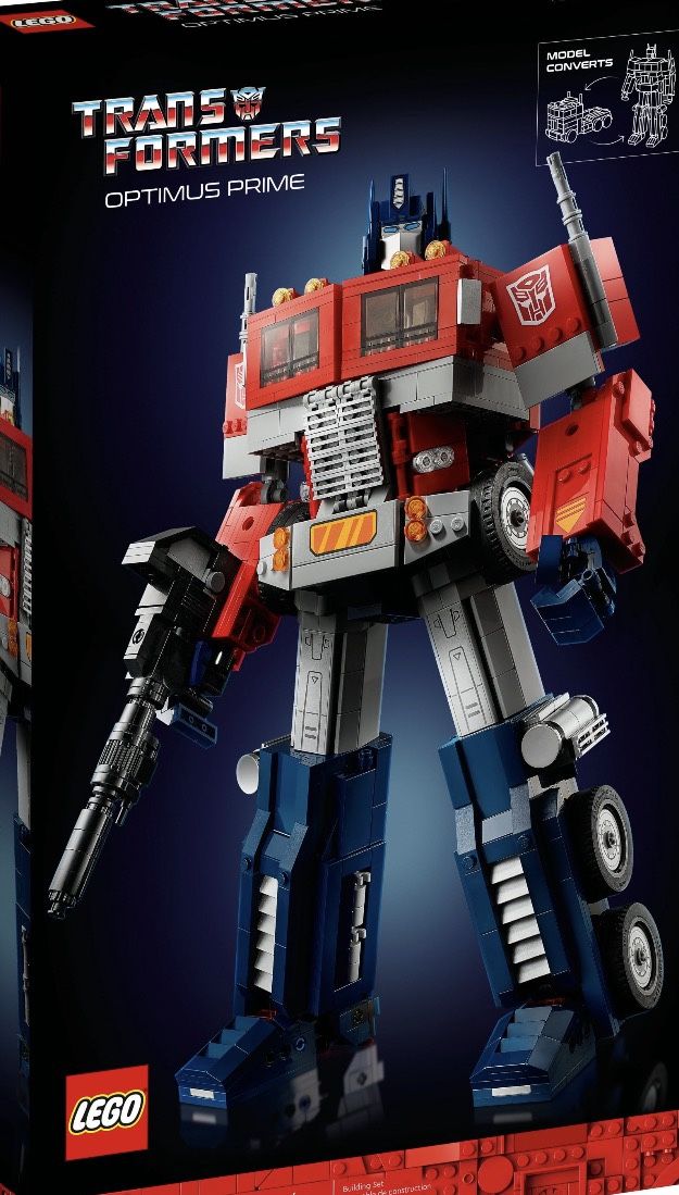 LEGO Icons Optimus Prime 10302 Transformers Figure, Collectible 2-in-1 Robot and Truck