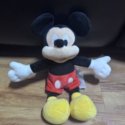 Disney Parks Authentic Original Mickey Mouse Plush Stuffed Animal Doll Toy 12" P