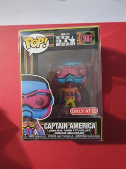 Funko Pop! Vinyl: Marvel - Captain America (Black Light) - Target (Exclusive)