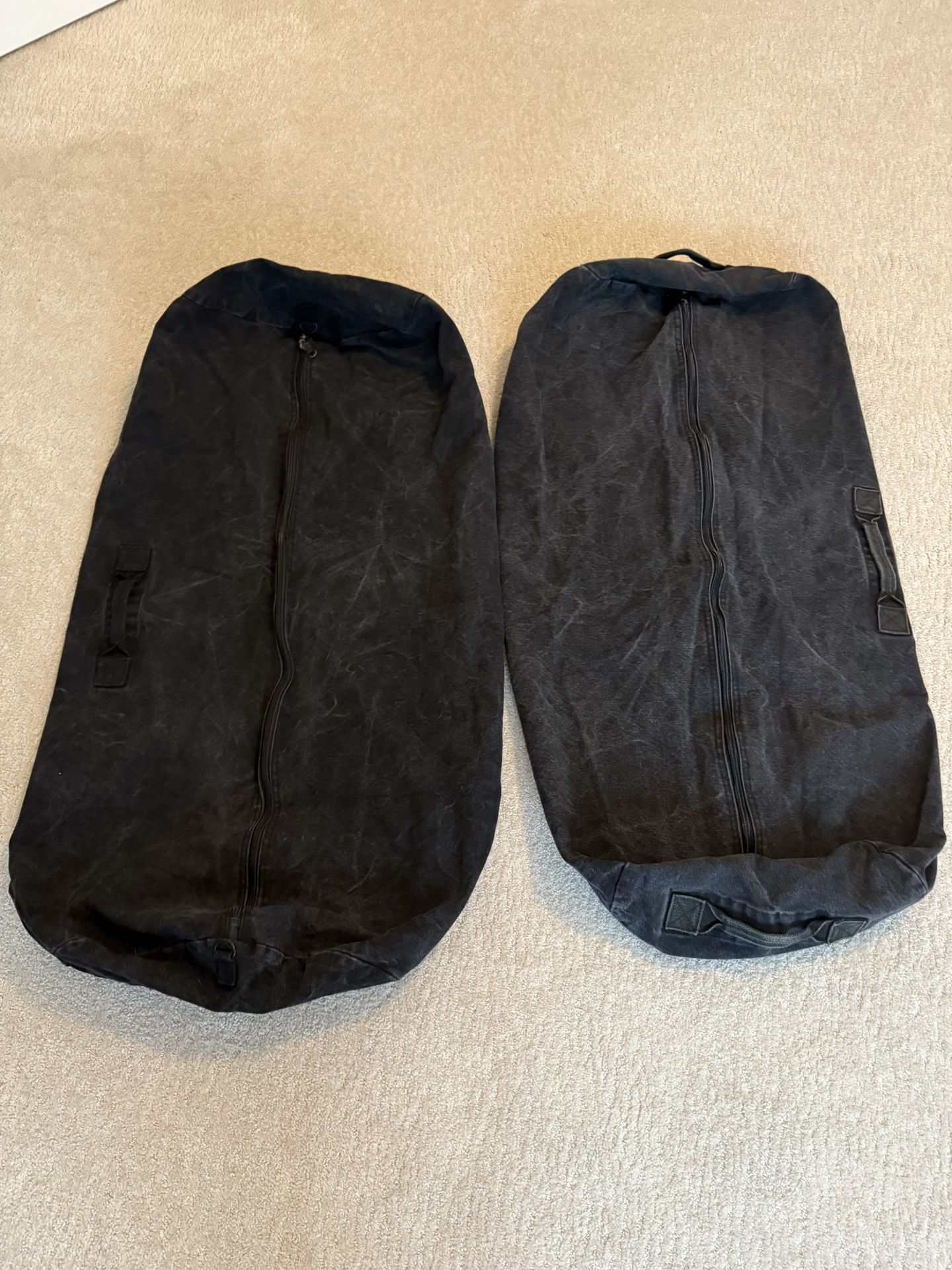 XXL Black Army Duffle Bags- 2 Bags