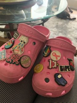 Shoes Pink crocs girls size 1
