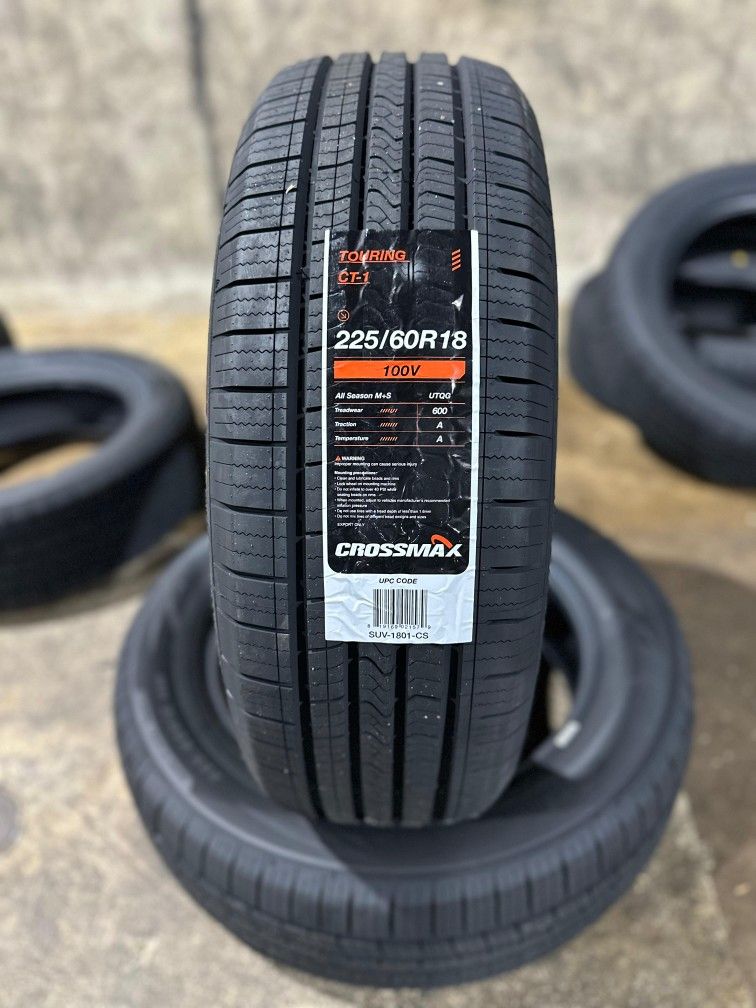 2256018 Crossmax high performance Tires with free Install mount & balance 225-60-18 