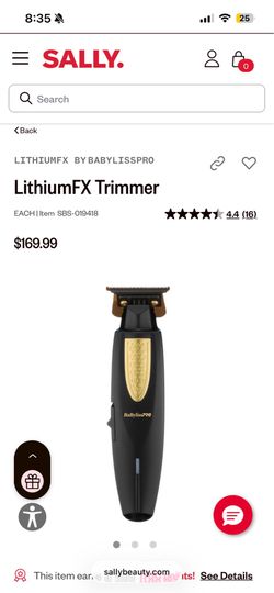 Babyliss trimmers lithium