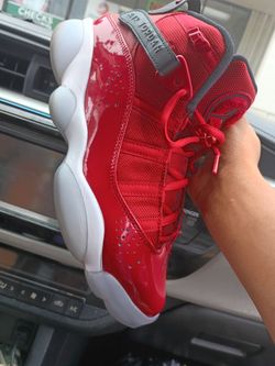 Size 7 red Jordan 6 rings just trying to get rid of and Jordan 7s