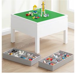 UTEX 3-in-1 LEGO-Compatible Kids Activity & Chess Table