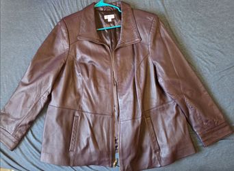3x Purple Leather Jacket D&Co.