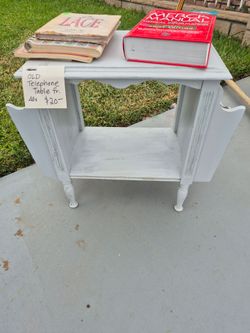 Vintage 1940s Telephone Table