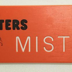 Vintage 90s Hooters Name tag MISTY Nashville Tennessee Waitress Girl