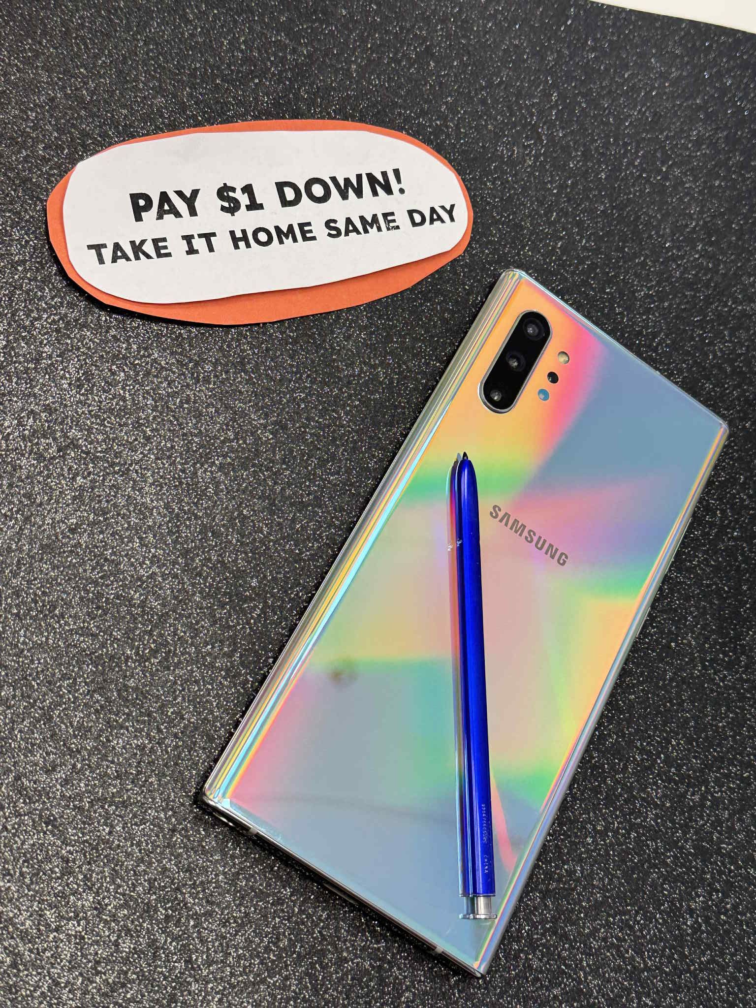 Samsung Galaxy Note 10 Plus - Pay $5 DOWN AVAILABLE - NO CREDIT NEEDED