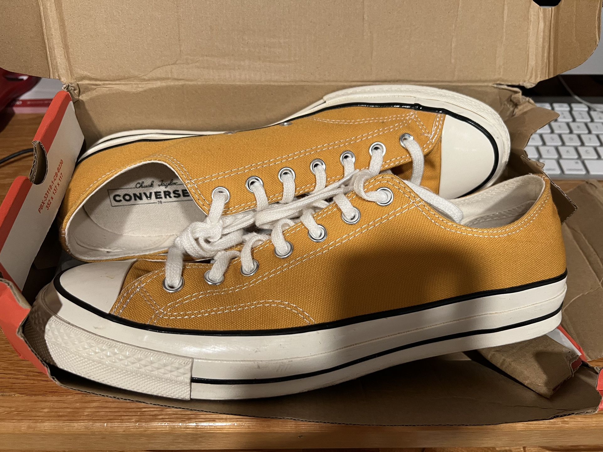 Converse Sneakers (Yellow, Men’s 12)