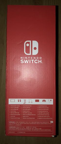 Nintendo Switch (OLED model) w/ Neon Red & Neon Blue Joy-Con 