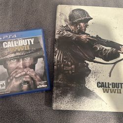 Ps4 Call Of Duty WW2 With Player Book 