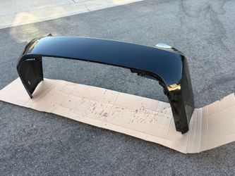 Rear plastic bumper for 2013 Honda Accord. Black.