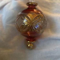 Hand Blown Christmas tree ornament Egyptian