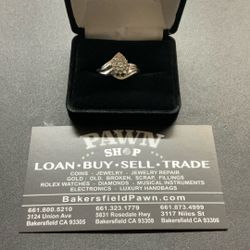 Lady’s White Gold Ring .40ctw.  10kwg. 2 Dwt. ( Layaway Or Acima Leasing Options)