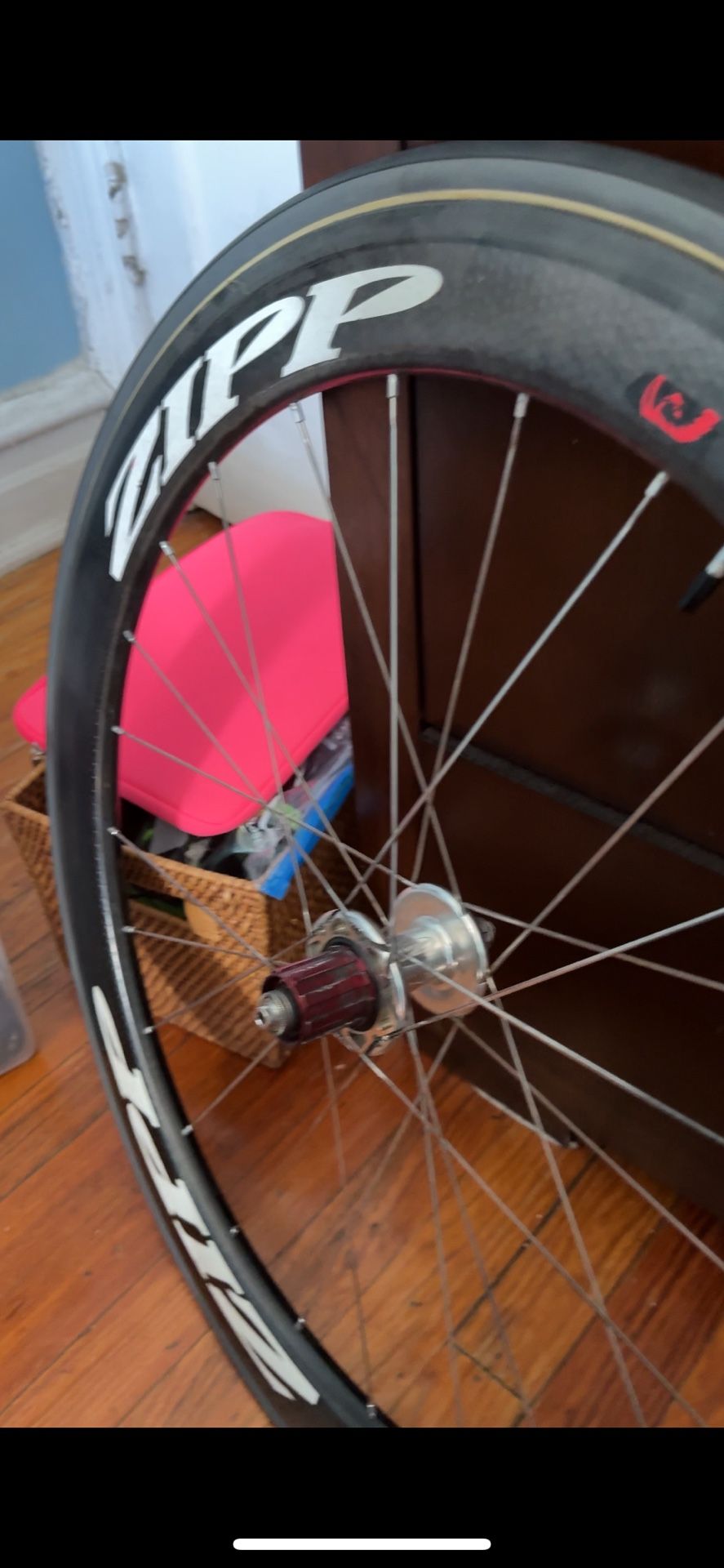 Zipp 404 Firecrest Tubular With Brand New Corsa Tires