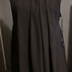 Kimcine Curve black halter dress with pearl & rhinestone neck