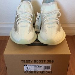 Brand New Adidas Yeezy 380 Calcite Glow Size 7.5 Men’s 