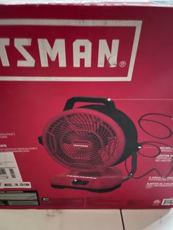 CRAFTSMAN 12-in 20 -Volt 3 -Speed High Velocity Indoor Red and black Industrial Fan- Battery NOT INCLUDED
