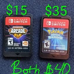Nintendo Switch Pokemon Brilliant Diamond & Namco Arcade