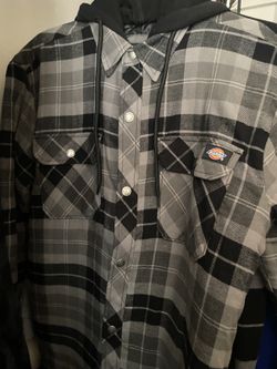 dickies flannel sweater padded inside 