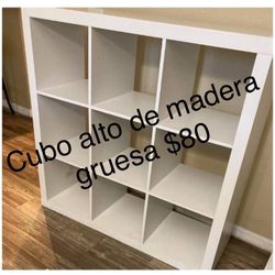 Tall Cube Heavy Wood 