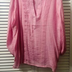 Pink Xl Tunic Blouse. Counter Parts Brand 