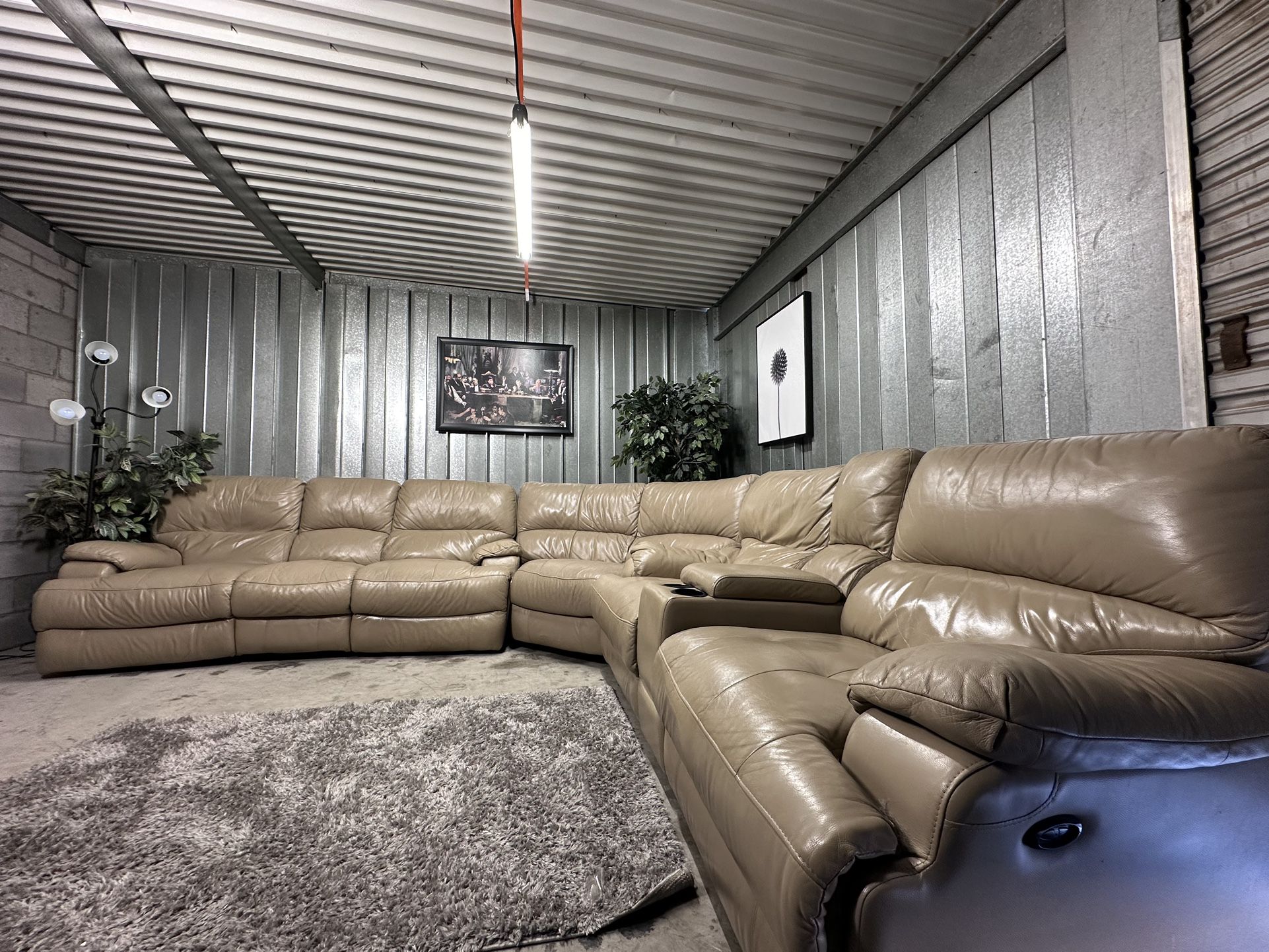 Large Power Recliners Sectional - Free Delivery 