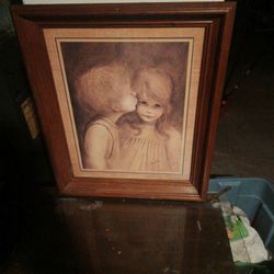 Our Old Picture Of A Little Girl Kissing A Boy