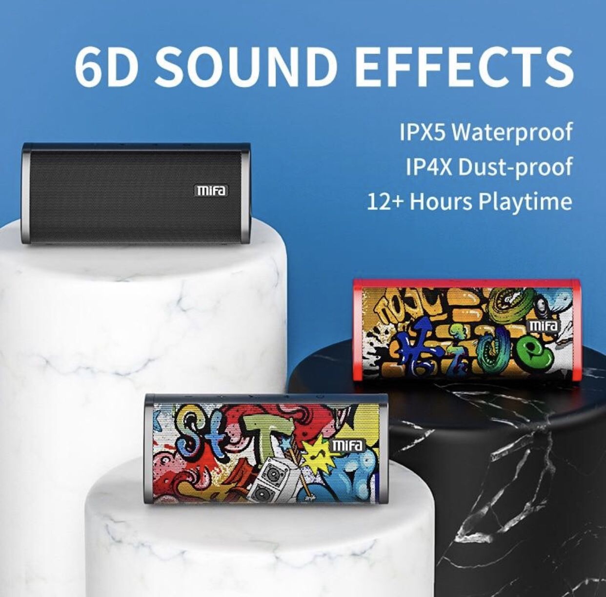 Mifa Bluetooth speaker Portable Wireless Loudspeaker Sound System 10W stereo Music surround Waterproof Outdoor Speaker