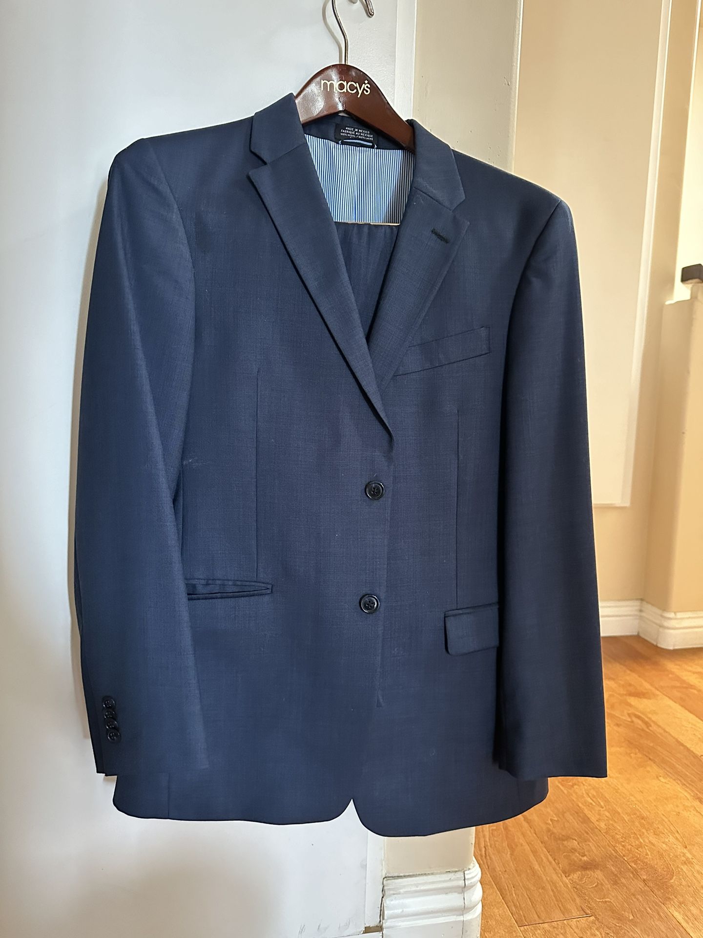 Tommy Hilfiger Navy Blue Suit Set 38R 33/30 Pants