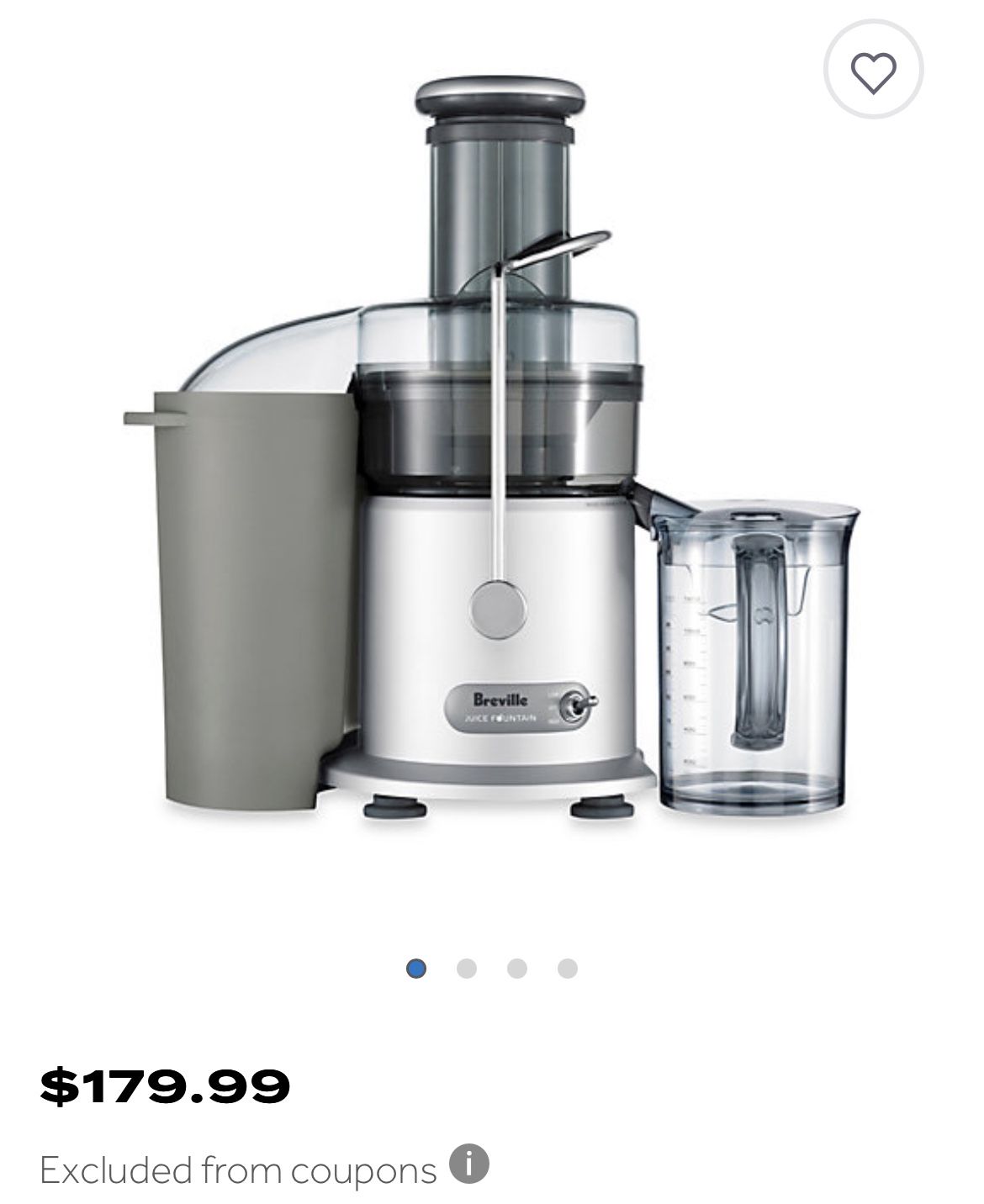 Breville juice fountain Plus- Juicer