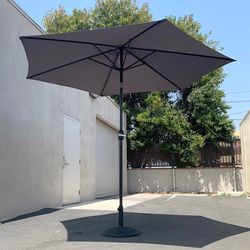 Brand New $70 Patio Set (10ft Umbrella and Base Stand) Tilt Crank, Outdoor Garden Market, Beige or Red color