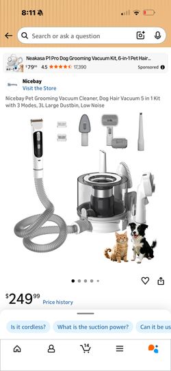 No eBay Pet Grooming Vacuum