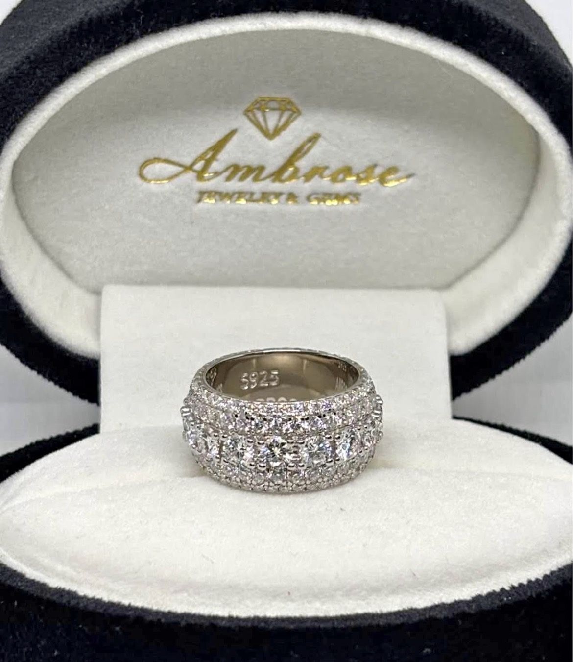 VVS1 Ring Certified|925 Silver